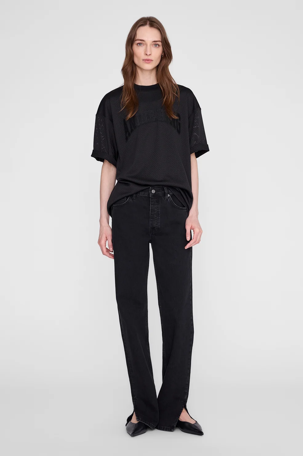 ANINE BING Nell Tee Mesh black - Image 2