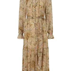 SPELL Damask Button Through Gown