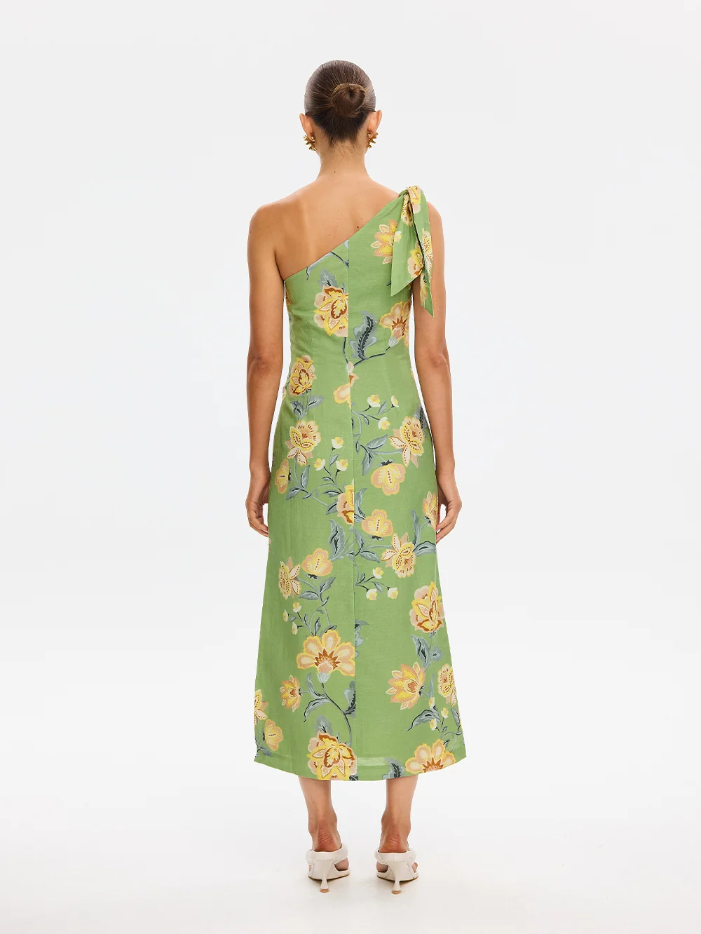 KIVARI Eve One Shoulder Midi Dress - Image 3