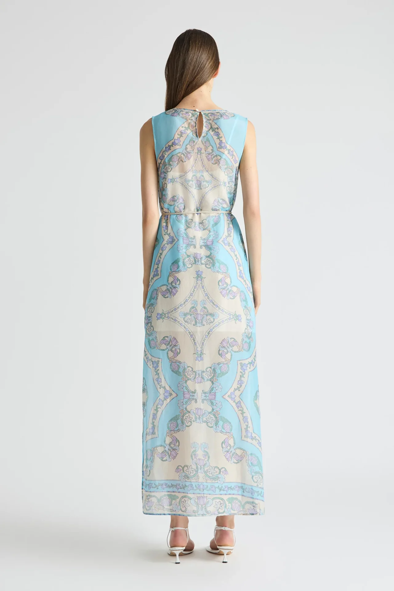 ANTIPODEAN VENTURA BELTED MAXI DRESS  SAPPHIRE - Image 3