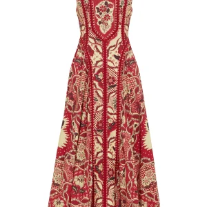 ALEMAIS kenny midi dress
