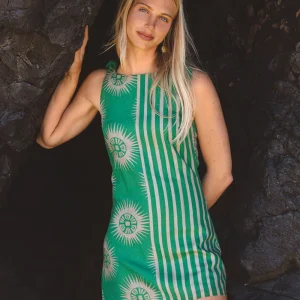 NINE LIVES BAZAAR BONNIE MINI DRESS - SEA