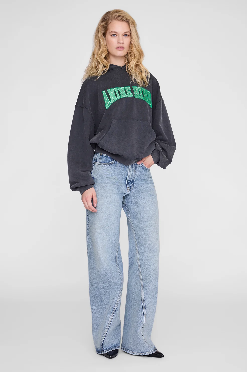 ANINE BING Harvey Sweatshirt washed black - Image 2