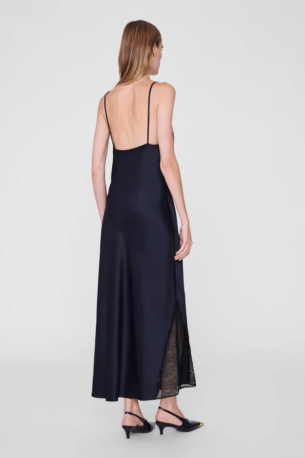 ANINE BING Judy Dress navy and black lace - Image 2