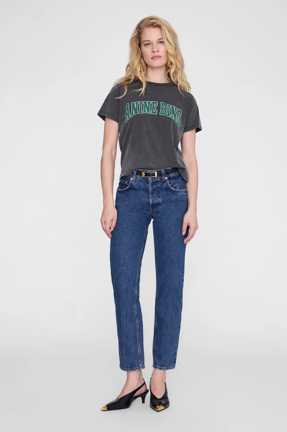ANINE BING Shelley Tee washed black - Image 2