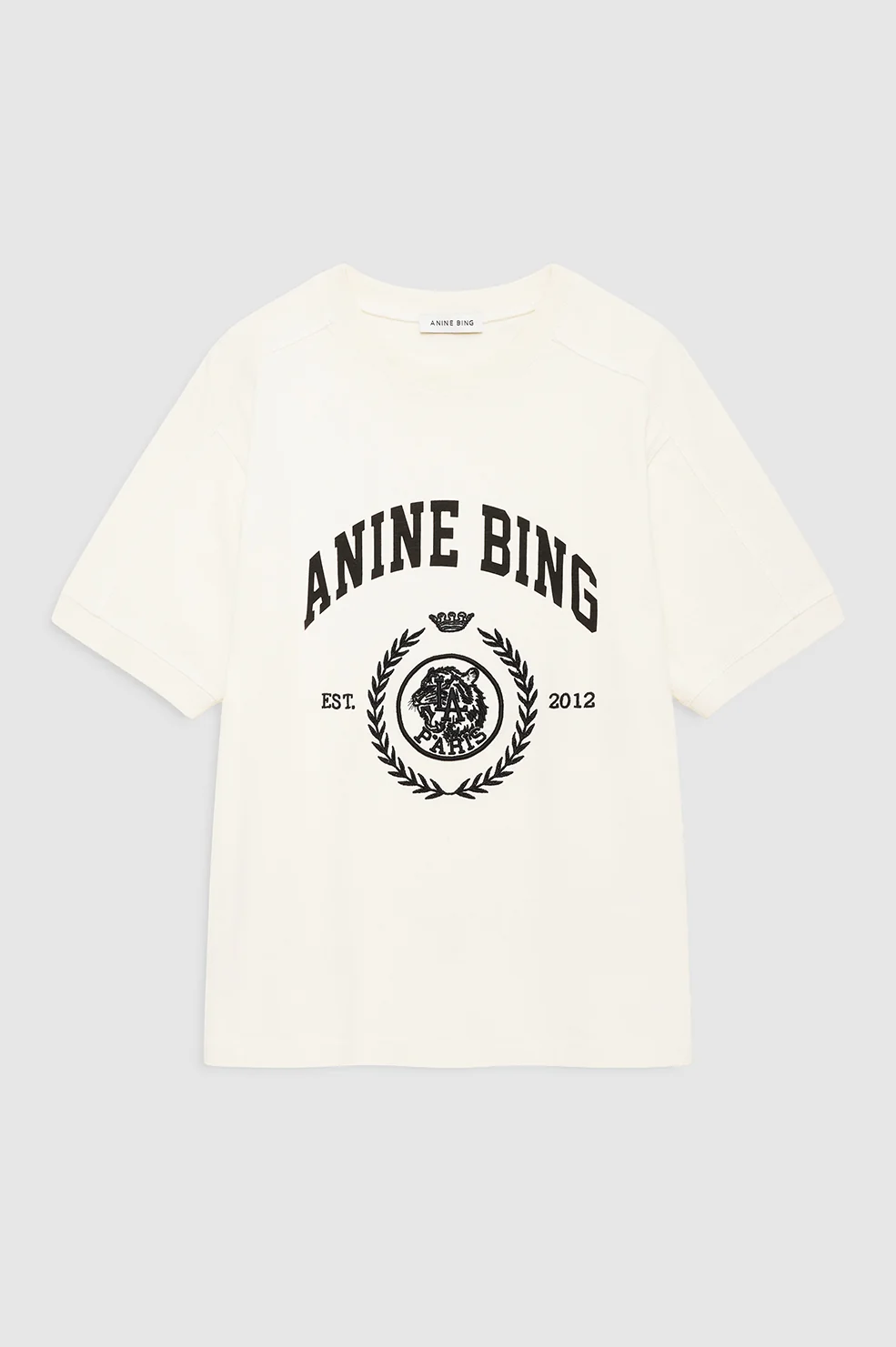 ANINE BING Jaylin Tee Collegiate washed cream