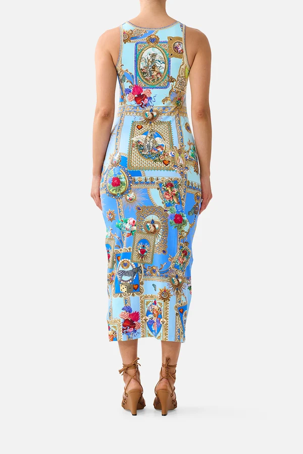 CAMILLA Jersey Scoop Neck Tank Dress Verses In Vintage - Image 2
