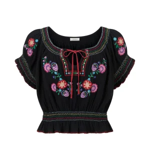 SPELL Feliz Crop Blouse