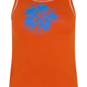 CIAO CIAO HIBISCUS RIBBED TANK