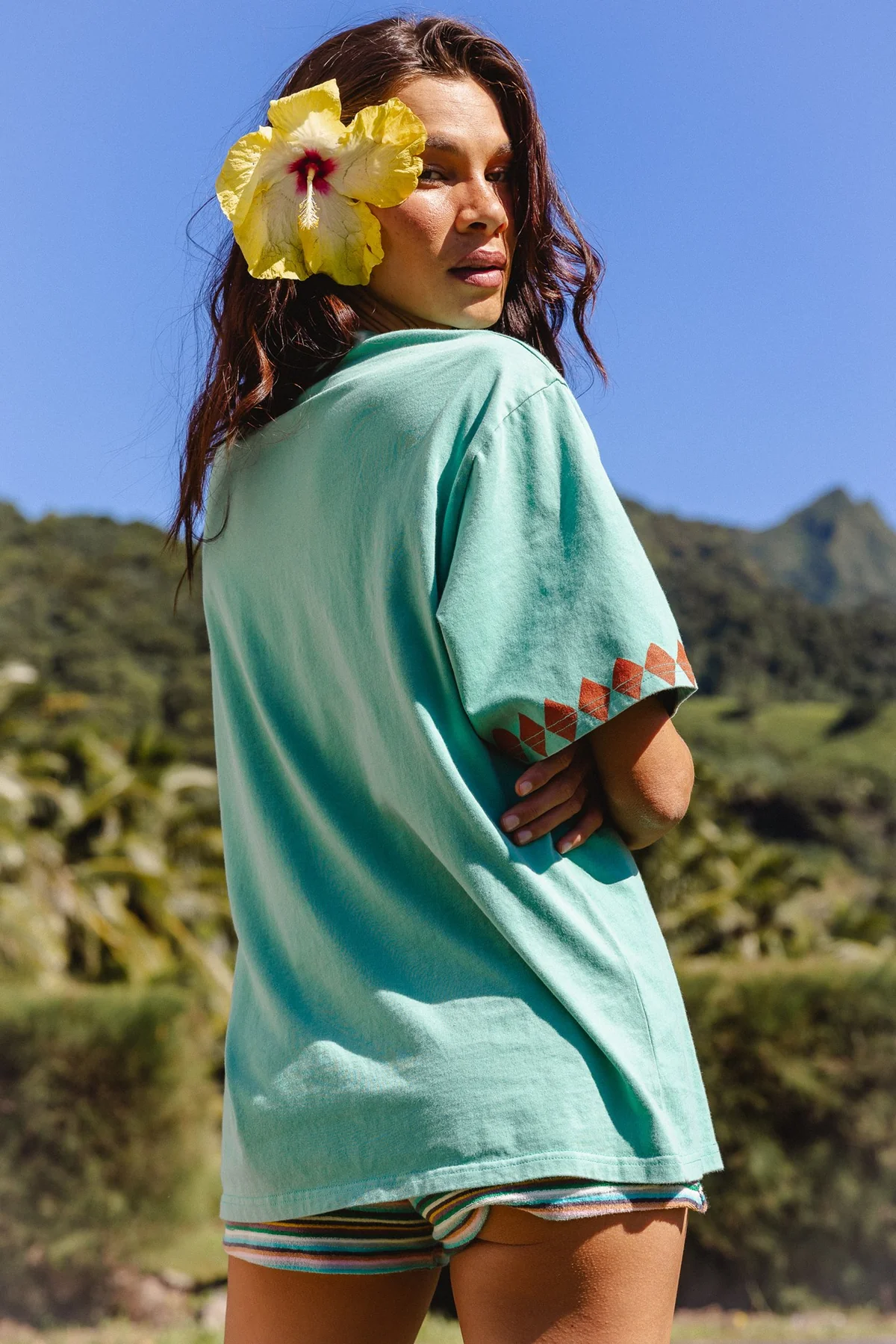 NINE LIVES BAZAAR SILVER SUN TEE - NAUTICAL - Image 2