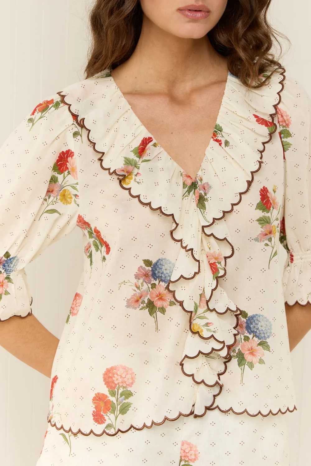 PALM NOOSA Etta Blouse Dottie Blooms - Image 2