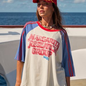 SABBI THE MARGIE RESEARCH GROUP TEE - ROYAL
