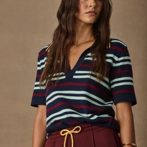 THE UPSIDE ARCHIE COLLARED KNIT POLO