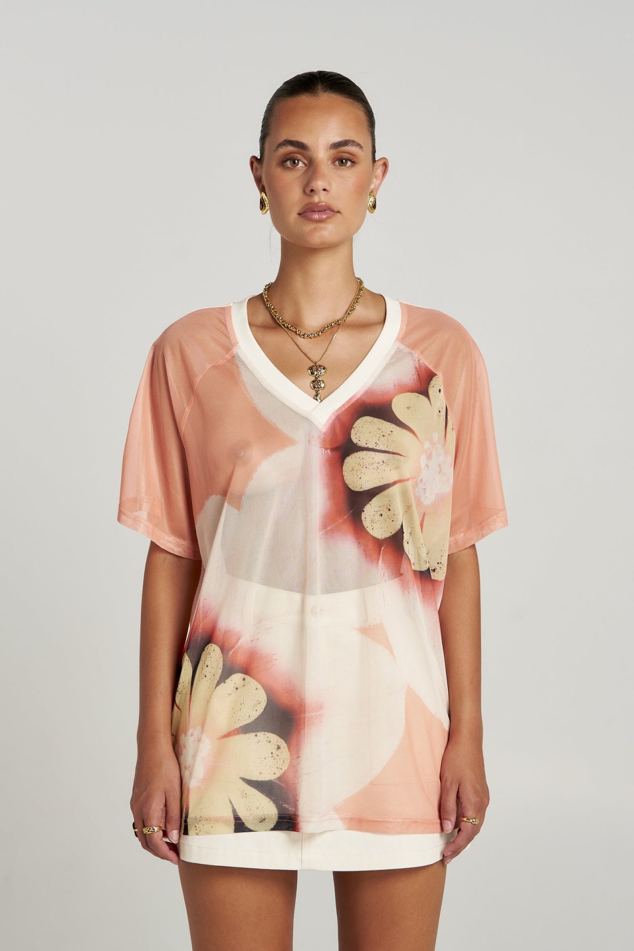 SUMMI SUMMI HARLEQUIN TEE - HARLEQUIN