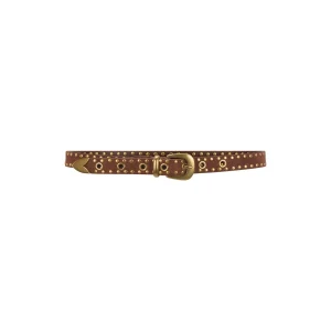 SPELL Tempest Studded Suede Belt Tan