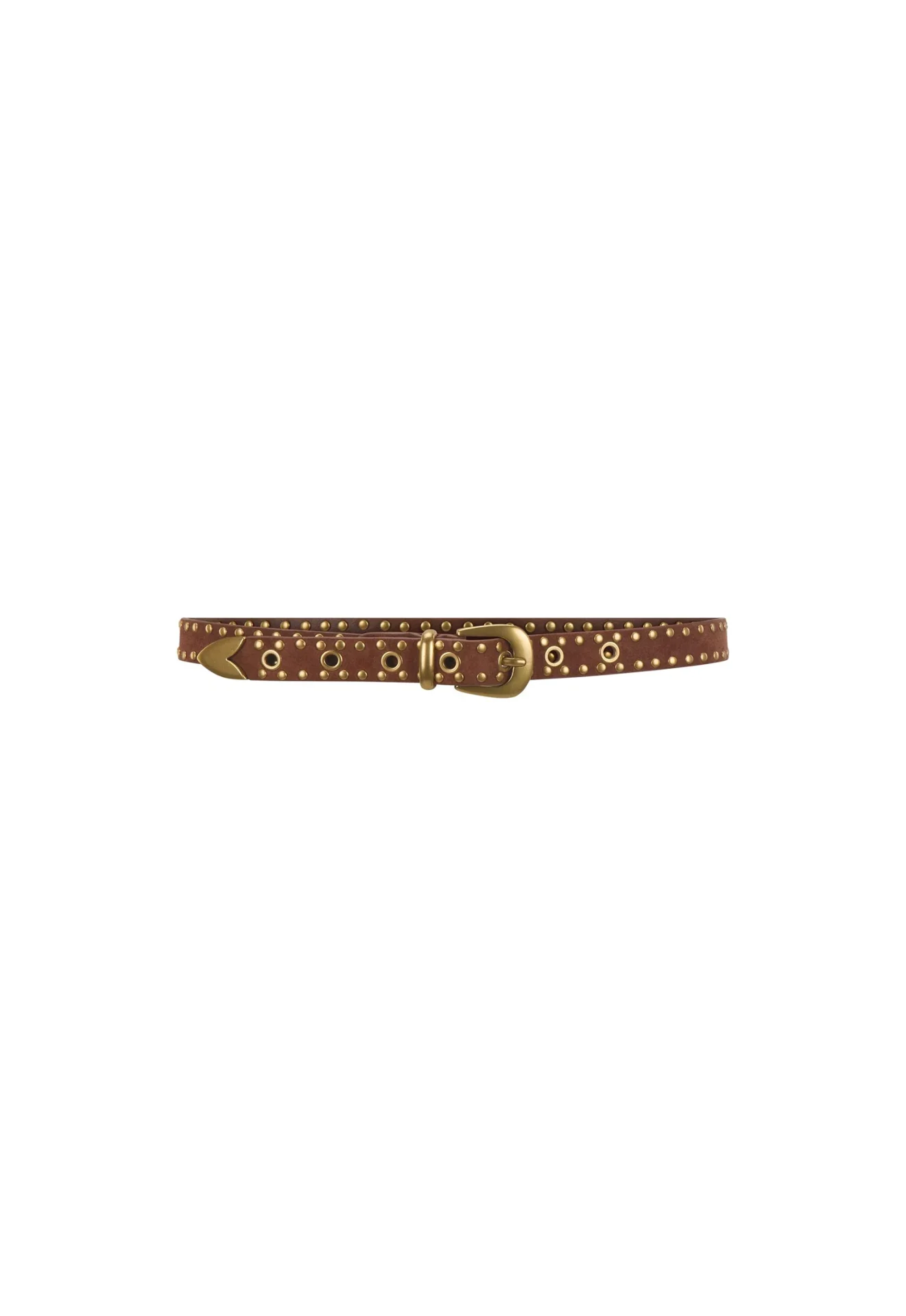 SPELL Tempest Studded Suede Belt Tan