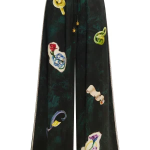 ALEMAIS florero silk pant