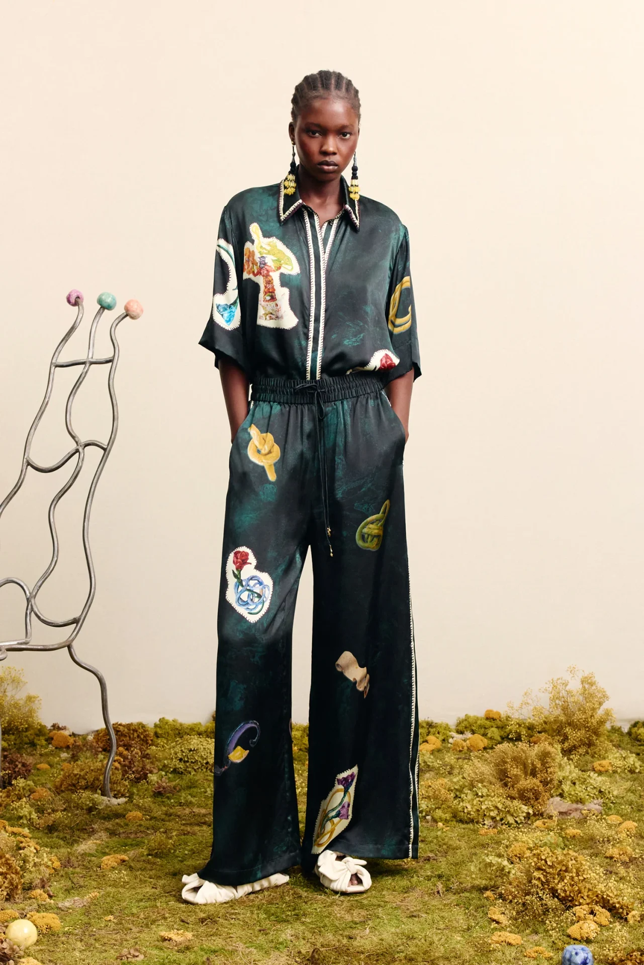 ALEMAIS florero silk pant - Image 2