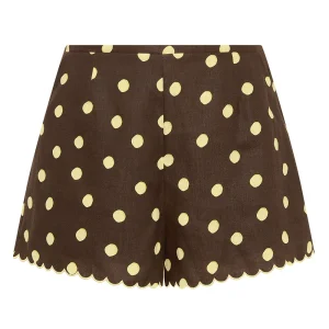PALM NOOSA Nola Shorts Giallo Pois